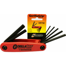 Bondhus Seškanšu atslēgu komplekts BONDHUS HF7M GorillaGrip (2-8 mm), 7 gab. - gab.