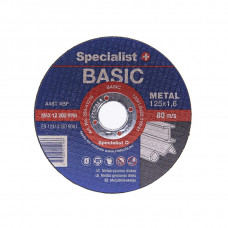 Specialist + Metāla griešanas disks Specialist BASIC 125x1.6x22 mm - gab