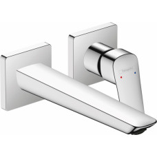 Hansgrohe iebūvējamā izlietnes maisītāja Logis virsapmetuma daļa, 2 caurumu, iztece 205 mm, no sienas, hroms