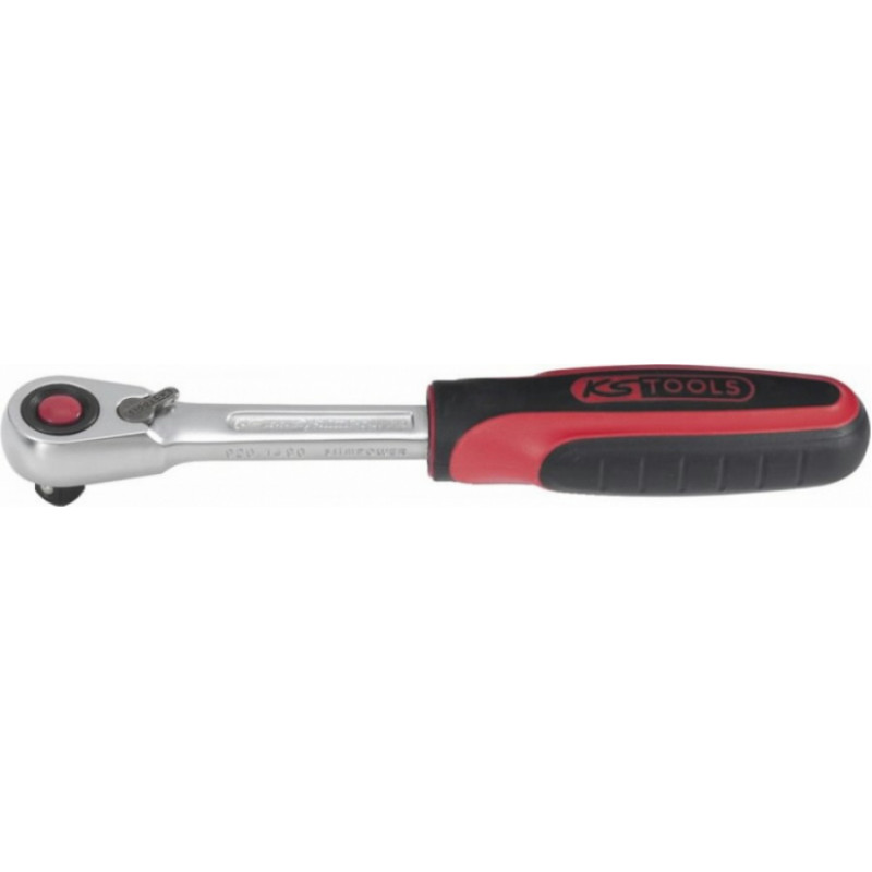 Ks Tools Sprūdrata atslēga ar reversu 1/4`` 140mm Slimpower, KS Tools