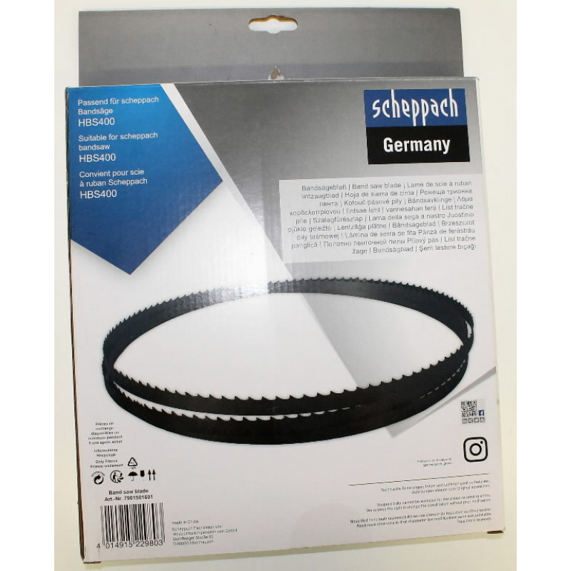 Scheppach Lentzāģa asmens HBS400 2240 x 13 x 0.5mm / 4 Z/Z, Scheppach