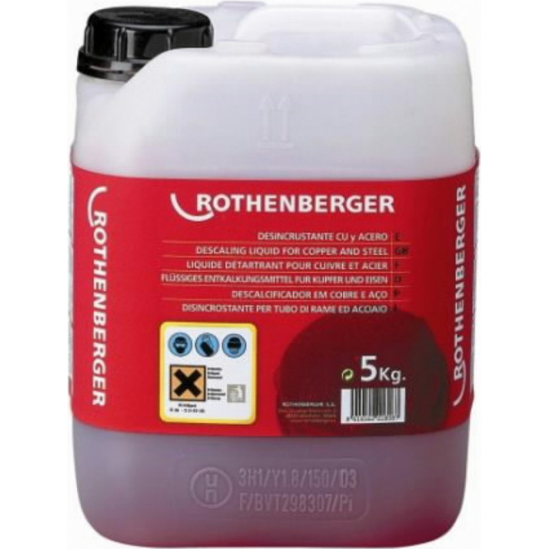 Rothenberger Atkaļķošanas koncentrāts, 5 l ROCAL Plus, Rothenberger