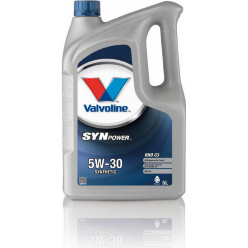 Valvoline Motoreļļa Synpower RNO C3 5W30 5L, Valvoline