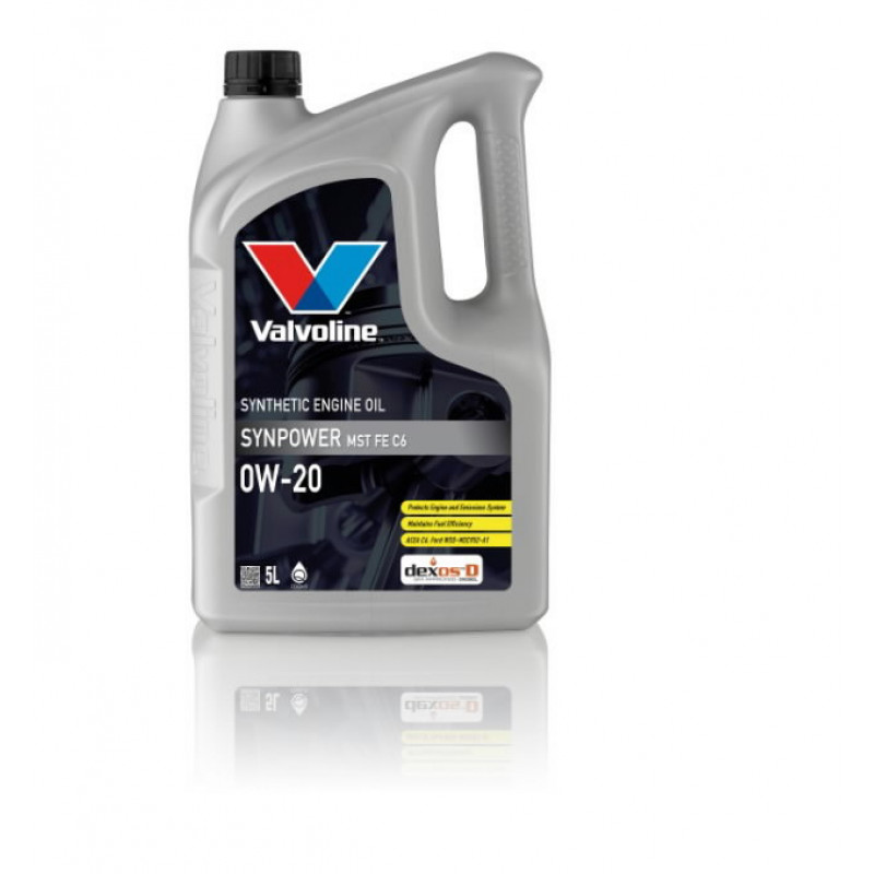 Valvoline Motoreļļa Synpower MST FE C6 0W20 5L, Valvoline