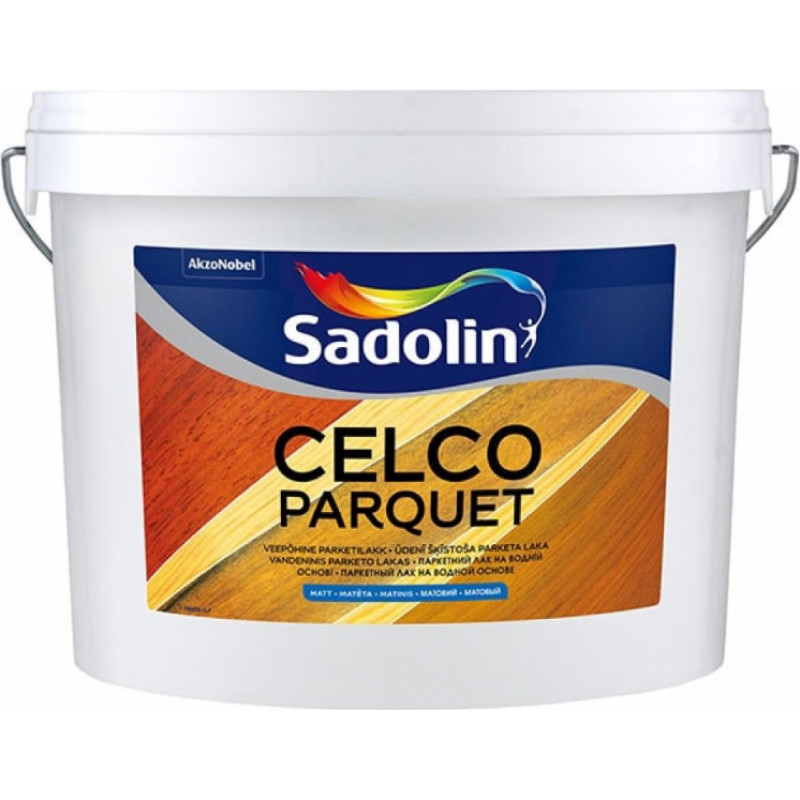 Sadolin Celco Parquet Matēta grīdas laka uz ūdens bāzes 5L