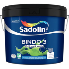 Sadolin Bindo 3 Dziļi matēta krāsa sienām un griestiem BW 9L