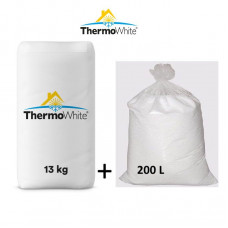 Thermowhite un EPS granulas. Biezums 10cm ThermoWhite 13kg, Granulas 200L