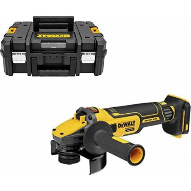 Dewalt Akumulatora Leņķa slīpmašīna XR 18V, FV ADV, 125mm (+koferis) DCG409NT-XJ