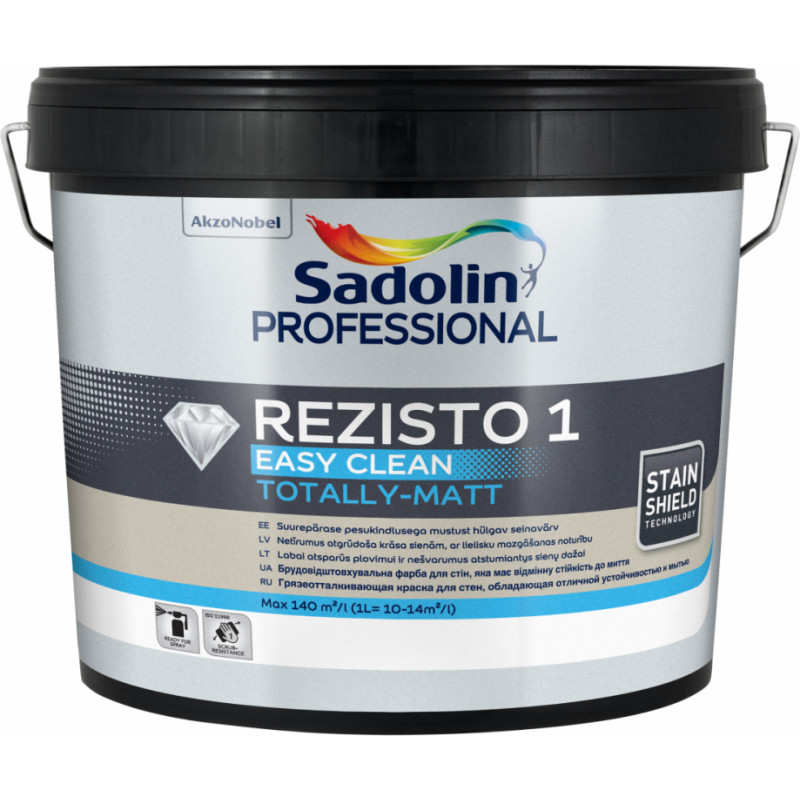 Sadolin Professional Rezisto 1 Dziļi matēta krāsa sienām BW 10L