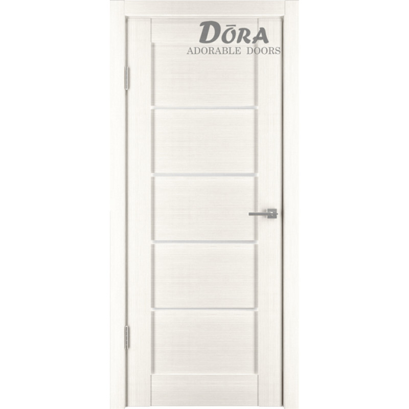 Dora Horizontal-1 Durvju Komplekts - Vērtne, Kārba, 2 Eņģes, Ar Polipropilēna Pārklājumu, Bjanco O70x200cm