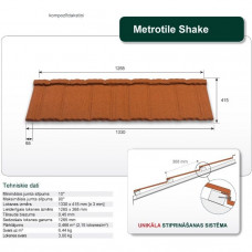 Metrotile kompozīta dakstiņi SHAKE