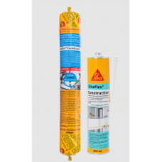 Sika flex Construction Poliuretāna mastika fasādēm 600ml, betonpelēks