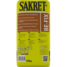 Sakret BE-FIX Ātri cietējoša betona grīda/betons, C25, 25kg