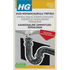 HG Duo novadcauruļu tīrītajs 2x0.5L