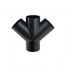 Geberit HDPE Y-veidgabals 2x45° 180° D110/D40 - gab.