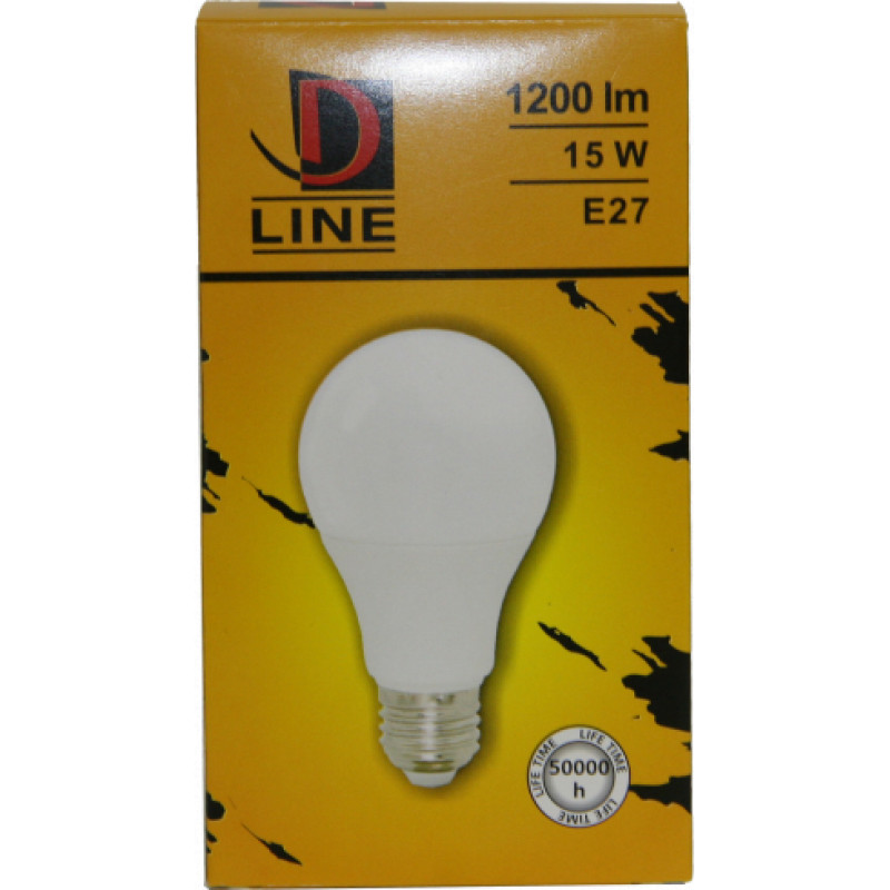 D Line LED spuldze 15W E27 1200lm  2700k D Line