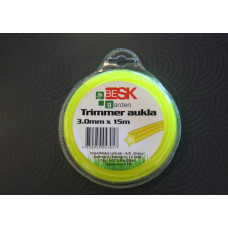 Besk Trimmera aukla 3.0mm*15m zvaigzne