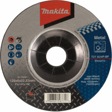 Makita Slīpēšanas disks MAKITA A24P, 125x6.0x22.23 mm, metālam, D-74491 - gab