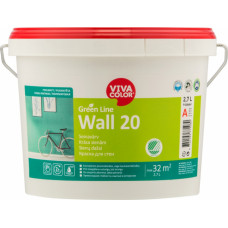 Vivacolor Krāsa sienām Vivacolor Green Line Wall 20 Pusmatēta A-bāze 2.7L - gab