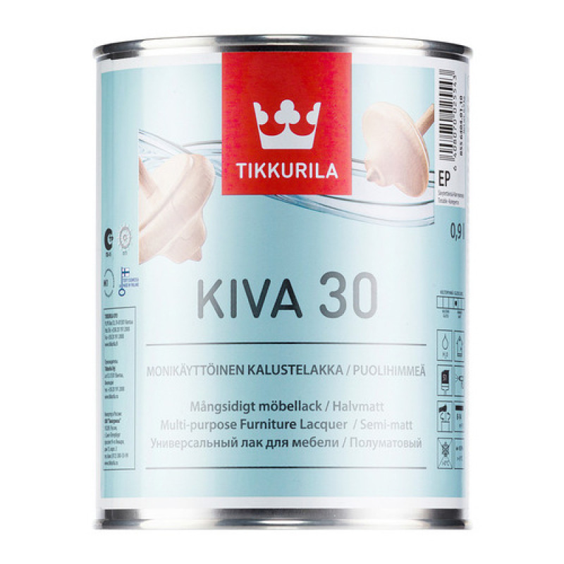 Tikkurila Laka Tikkurila Kiva 30 Pusmatēta EP-Bāze 0.9L - gab