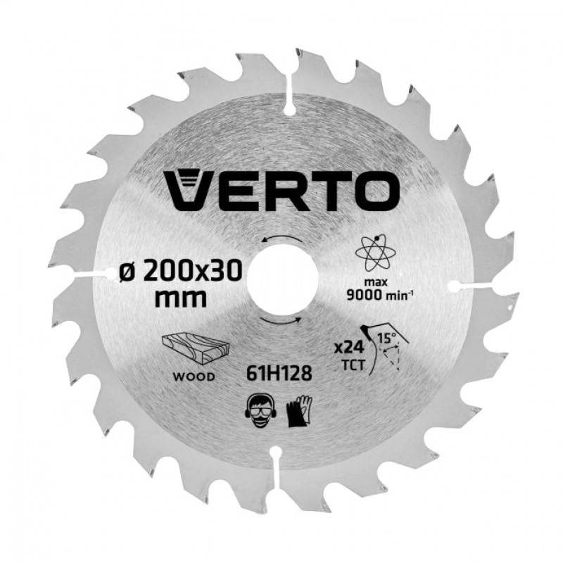 Verto Zāģripa kokam Verto 200x30 mm, 24T, 61H128 - gab