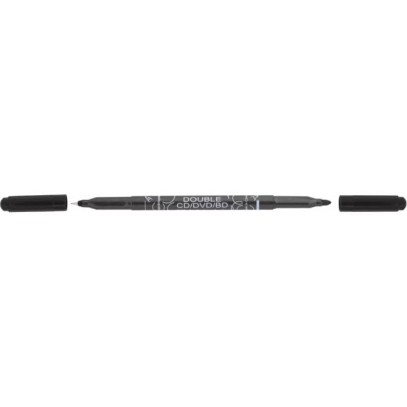 Centropen Marķieris abpusējs Centropen 0.6/2.5 mm, apaļš, melns - gab