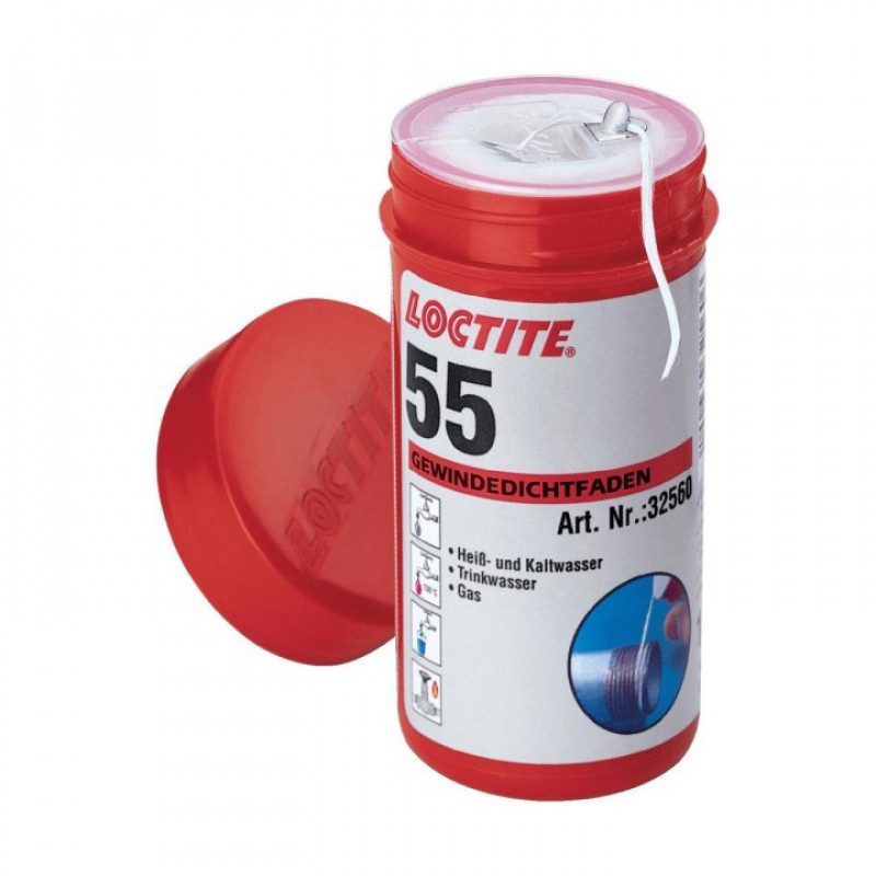 Loctite Vītņu blīvēšanas diegs Loctite 55, 160 m - gab