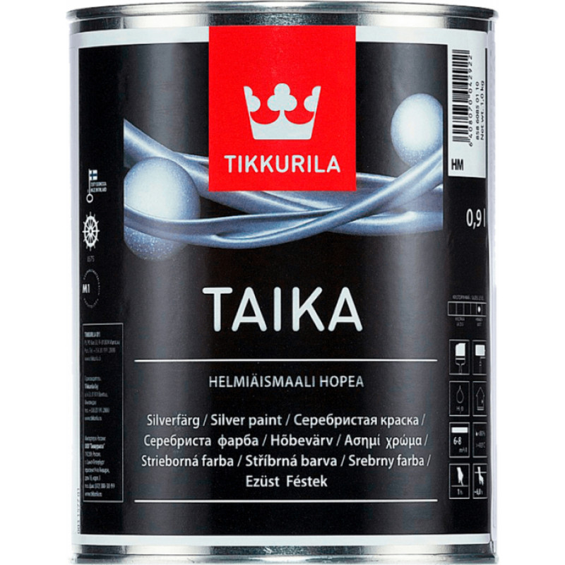 Tikkurila Perlamutra krāsa Tikkurila TAIKA HM, sudraba, 0.9l - gab