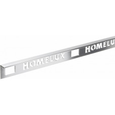 Homelux Metāla L-profils Homelux, 10 mm/2.5 m, sudraba - gab