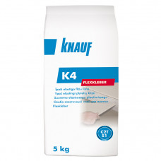 Knauf Īpaši elastīga flīžu līme KNAUF K4 5KG - gab.