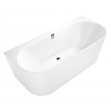 Villeroy & Boch vanna Oberon 2.0 Duo, 1800x800 mm, brīvstāvoša pie sienas, ar sifonu, balta Quaryl®