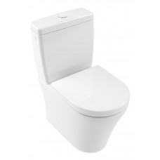 Villeroy & Boch pods ar QR/SC vāku O.novo Compact Rimless, universāls izvads, DirectFlush, balts