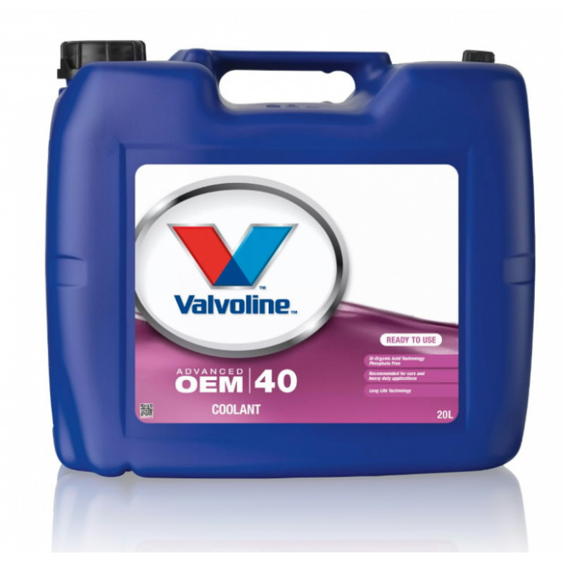 Valvoline Dzesēšanas Šķidrums OEM Advanced 40 RTU 20L, Valvoline