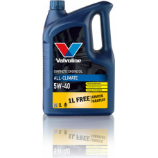 Valvoline Motoreļļa ALL CLIMATE 5W40 4+1L, Valvoline