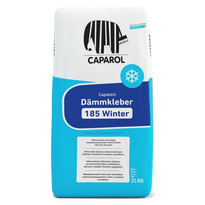 Caparol Capatect Dämmkleber 185 Winter līmēšanas java ziemas apstākļiem, 25kg