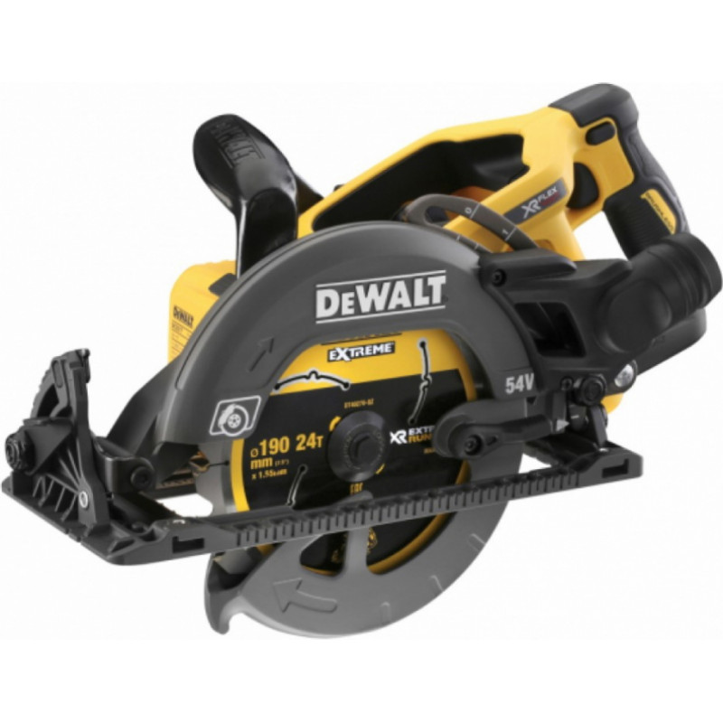 Dewalt Akumulatora ripzāģis  54V XR FlexVolt, 190mm (bez akumulatora, ladētāja) DCS577N-XJ