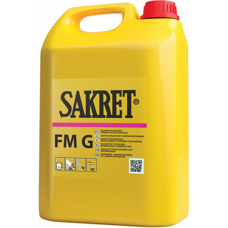 Sakret FM G grunts pirms krāsošanas (koncentrāts), 5L