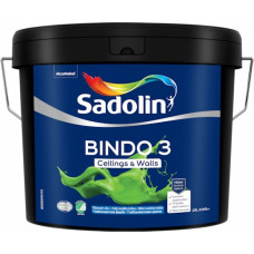 Sadolin Bindo 3 Dziļi matēta krāsa sienām un griestiem BW 15L