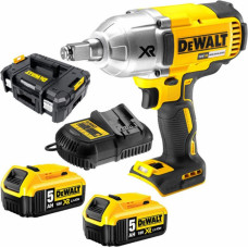 Dewalt Akumulatora trieciena uzgriežņu atslēga 18V XR, 950Nm (+2x5.0Ah, lādētājs, koferis) DCF899P2-QW