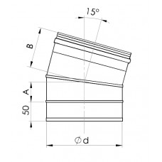 Almeva Līkums 15° EW/160 - gab.