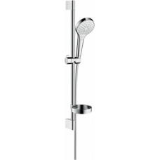 Hansgrohe Croma Select S Vario/Unica'Croma 0.65m dušas komplekts ar ziepju trauku, balts/hroms - gab.