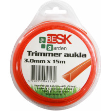 Besk Trimmera aukla 3.0mm*15m trīsstūris