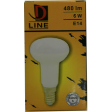 D Line LED spuldze 6W E14 480lm 2700k D Line