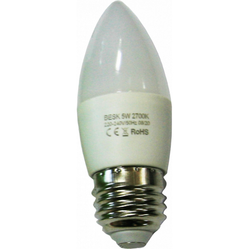 Besk LED spuldze 5W E27 2700k