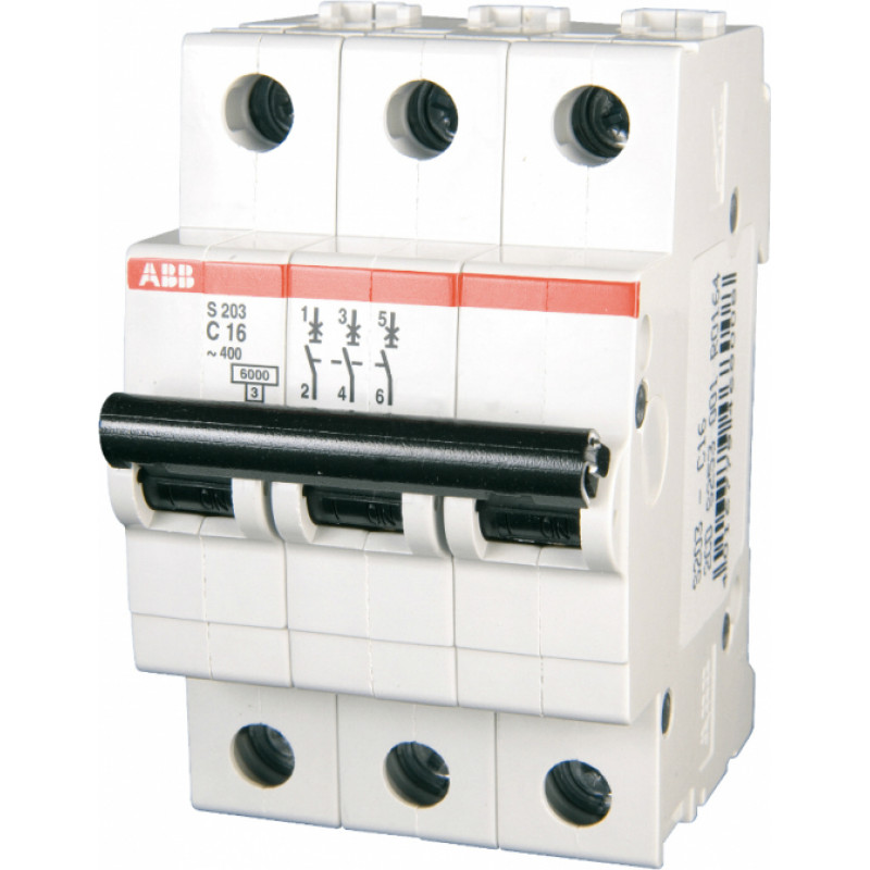 ABB Automātslēdzis ABB Compact Home SH203 3P C10A 6kA (Icn) - gab.