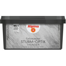 Alpina Dekoratīva špaktele sienām ALPINA Farbrezepte Sturm-Optik, 1 L, sudrabs - gab