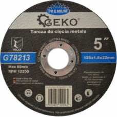 Geko Griešanas disks metālam GEKO Premium, 125x1.6x22.2 mm, G78213 - gab