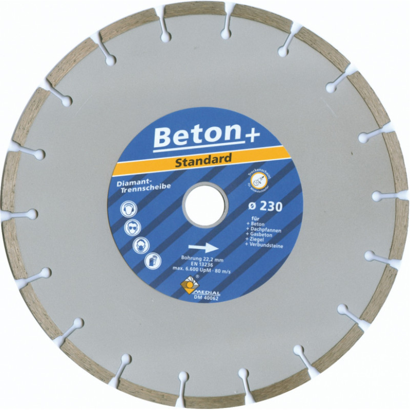 Diewe Dimanta ripa DIEWE Beton Standart, D125/22.23 mm - gab.