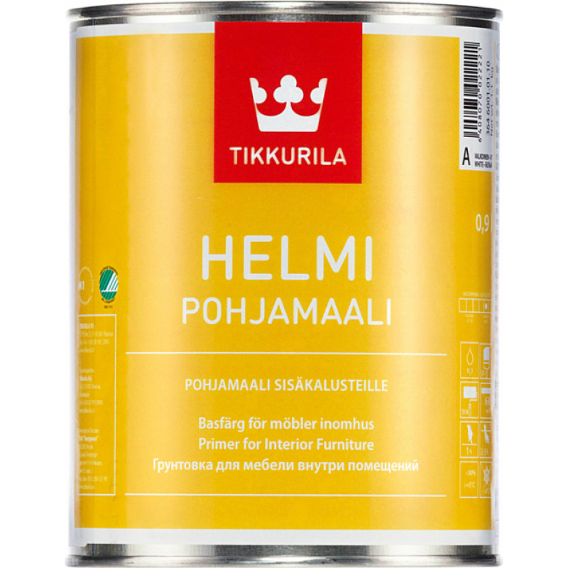 Tikkurila Matēta mēbeļu krāsa Tikkurila Helmi 10 A, 0.9l - gab