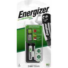 Energizer Uzlādes ierīce Energizer Mini Charger + 2 AAA 700 mAh - gab